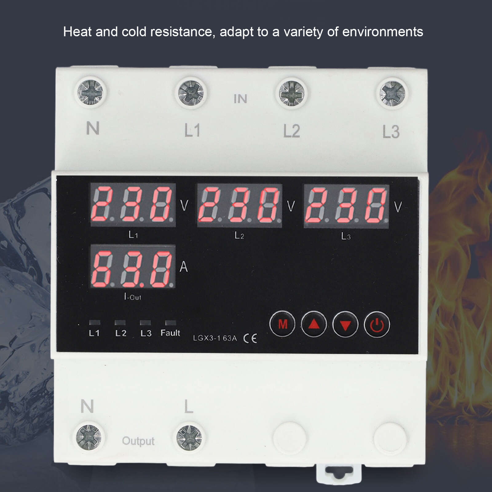 Automatic Transfer Switch ATS 63A 3PH LED Display Adjustable Voltage Protector for Generator Inverter AC220V(230300V Maximum 140220V Min)
Automatic Transfer Switch ATS 63A 3PH LED Display Adjustable Voltage Protector for Generator Inverter AC220V(230300V Maximum 140220V Min)