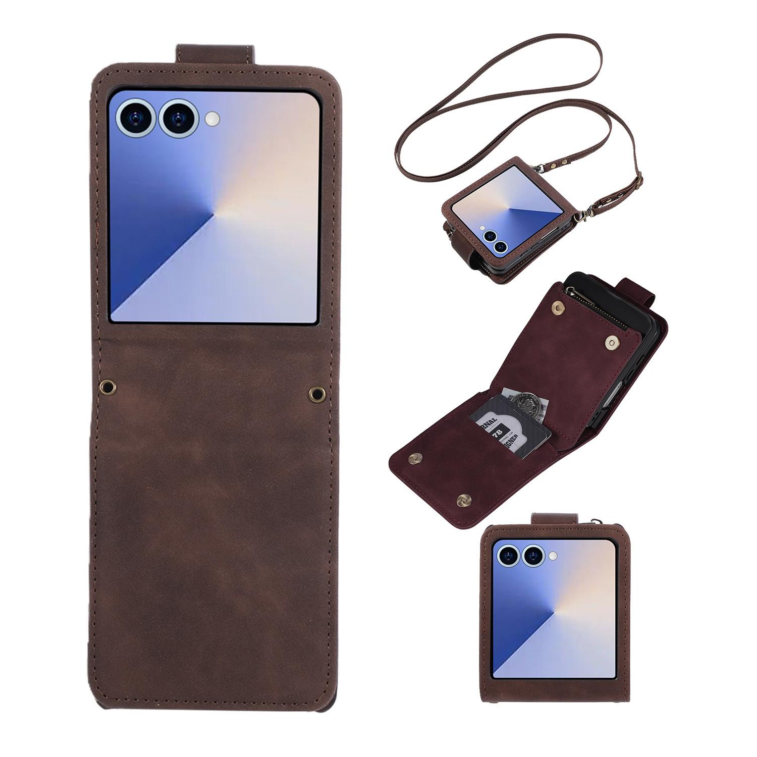 For Samsung Galaxy Z Flip7 5G Case Zipper Multi-Pocket Wallet Leather Phone Cover with Shoulder and Wrist Straps
For Samsung Galaxy Z Flip7 5G Case Zipper Multi-Pocket Wallet Leather Phone Cover with Shoulder and Wrist Straps