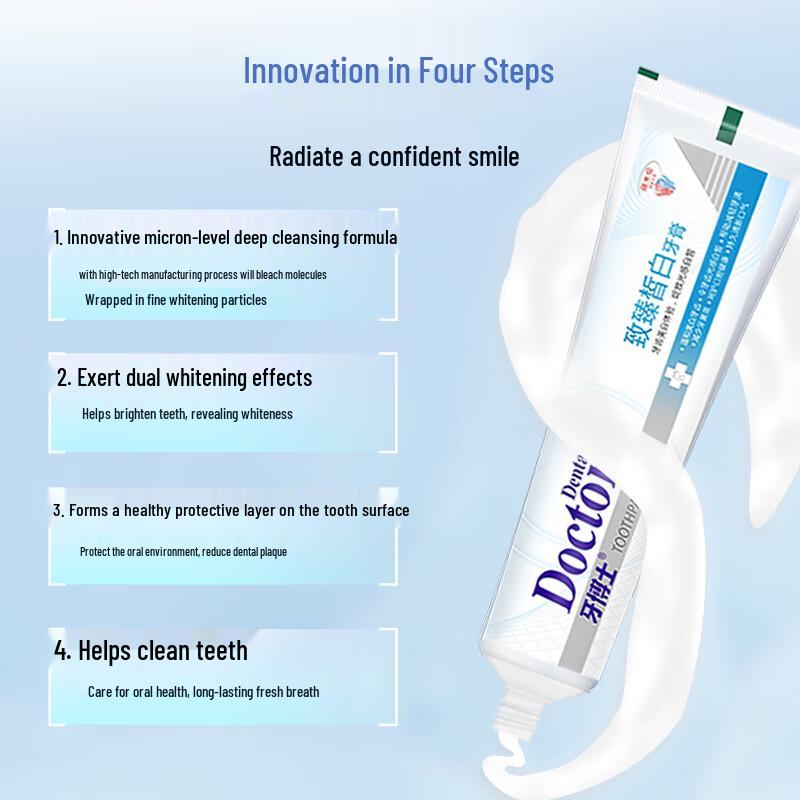 Dr. Tooth Ultimate Whitening & Fresh Breath Toothpaste
Dr. Tooth Ultimate Whitening & Fresh Breath Toothpaste
