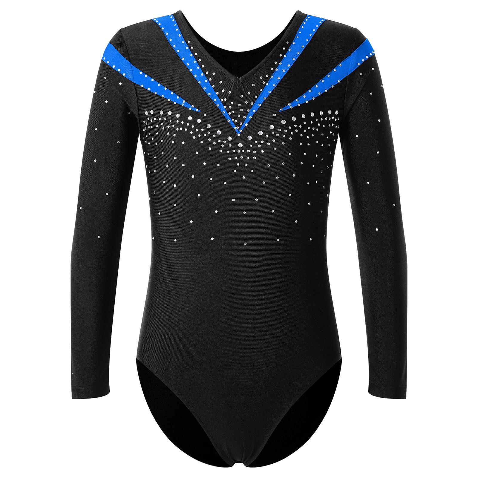 Kids Girls Dance Training Leotard: Slim Fit Long Sleeve V-Neck with Shiny Rhinestones, Perfect for Ballet Practice & Competition 5-6 Years синій
Kids Girls Dance Training Leotard: Slim Fit Long Sleeve V-Neck with Shiny Rhinestones, Perfect for Ballet Practice & Competition 5-6 Years синій