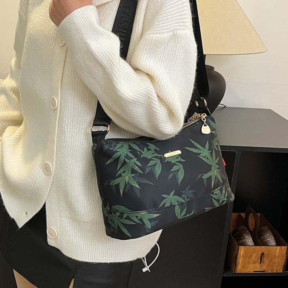 Wide Strap Nylon Shoulder Bag Maple Leaf Women s Lightweight Pouch Bamboo Leaf Handbag Shopping чорний
Wide Strap Nylon Shoulder Bag Maple Leaf Women s Lightweight Pouch Bamboo Leaf Handbag Shopping чорний