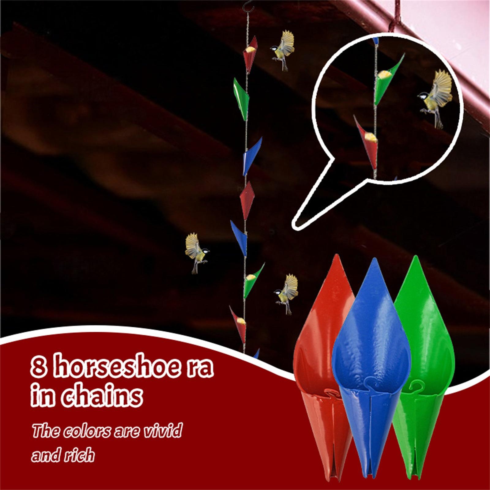 Дом Личность Креативный Подвеска Садовые Украшения Подвеска Маленькое Украшение Подкова Дождевая Цепь 8 Штук One Size