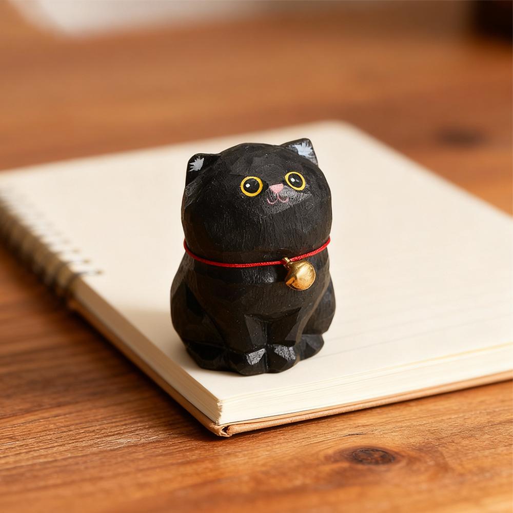 Wooden kitten Figurine Handmade Carving kitten Ornament Solid Black Cat Perfect Gift for Cat Lovers Birthday Gift Christmas чорний
Wooden kitten Figurine Handmade Carving kitten Ornament Solid Black Cat Perfect Gift for Cat Lovers Birthday Gift Christmas чорний