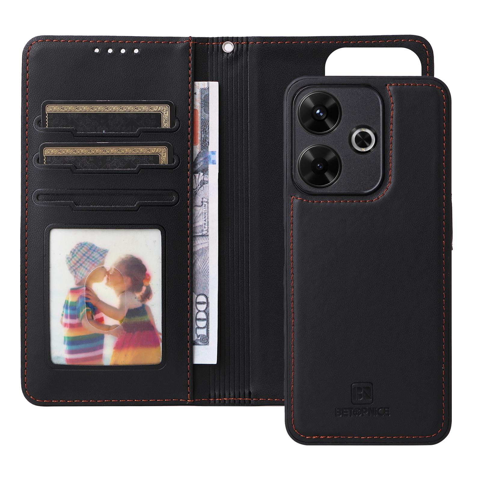 For Xiaomi Redmi 13x 4G/13 4G/Note 13R 5G/Poco M6 4G Magnetic Case BETOPNICE Detachable PU Leather Phone Cover with Strap Black
For Xiaomi Redmi 13x 4G/13 4G/Note 13R 5G/Poco M6 4G Magnetic Case BETOPNICE Detachable PU Leather Phone Cover with Strap Black
