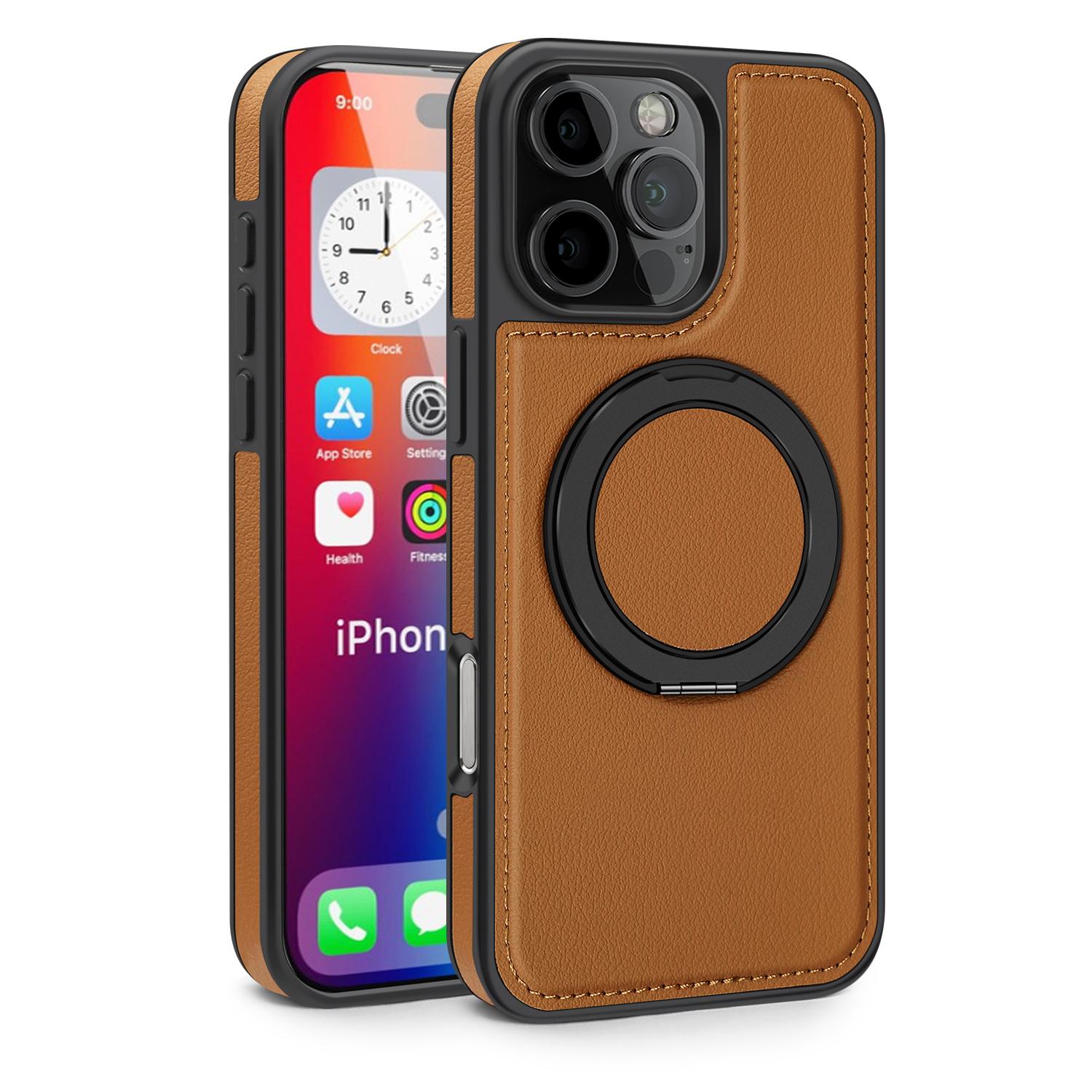 For iPhone 16 Pro Max Case with Ring Kickstand Compatible with MagSafe PU Leather Back Cover Grey
For iPhone 16 Pro Max Case with Ring Kickstand Compatible with MagSafe PU Leather Back Cover Grey