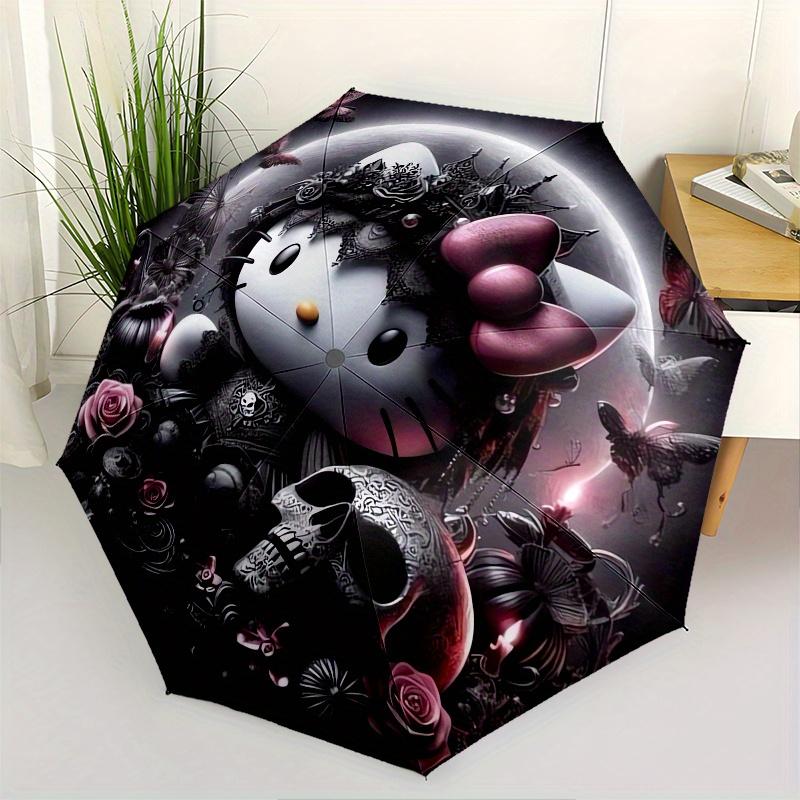 Gothic Hello Kitty Automatic Umbrella-Foldable, Durable 8-Bone Design, Compact and Stylish, Great for Camping, Halloween, Christmas, Mother
Gothic Hello Kitty Automatic Umbrella-Foldable, Durable 8-Bone Design, Compact and Stylish, Great for Camping, Halloween, Christmas, Mother