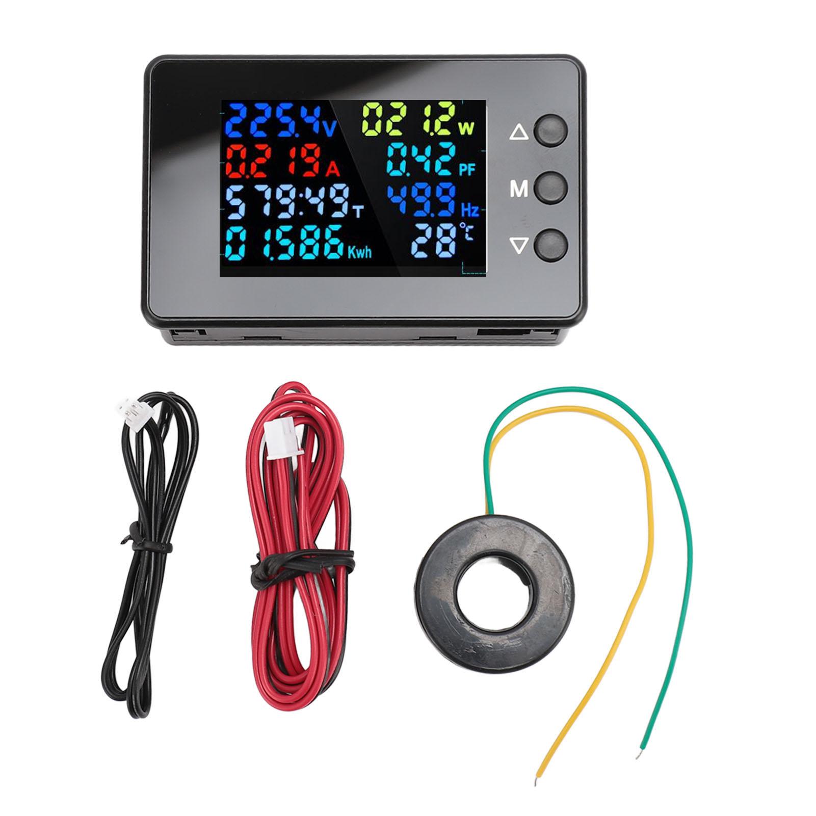 AC Digital Voltmeter Ammeter LCD Display Digital Voltage Current Meter Digital Multifunction Tester
AC Digital Voltmeter Ammeter LCD Display Digital Voltage Current Meter Digital Multifunction Tester