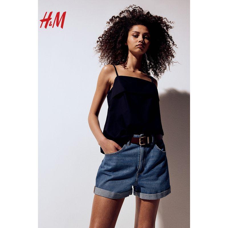HM Women s Jeans Summer Cotton Leisure Fashion Hot High Waist Figure Flattering Shorts 1144208 Denim Blue 002 155/60A
HM Women s Jeans Summer Cotton Leisure Fashion Hot High Waist Figure Flattering Shorts 1144208 Denim Blue 002 155/60A