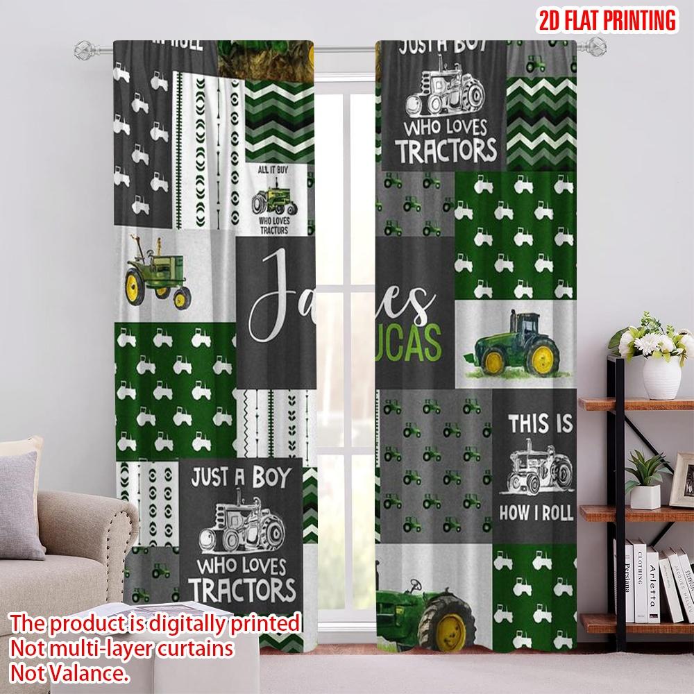 2pcs,2D plane printing Light Filtering Curtains Tractor Love Quilt Durable 100% Polyester Fabric (without rod) Festive Perfect 52.50 × 116.00 cm 2 pcs
2pcs,2D plane printing Light Filtering Curtains Tractor Love Quilt Durable 100% Polyester Fabric (without rod) Festive Perfect 52.50 × 116.00 cm 2 pcs