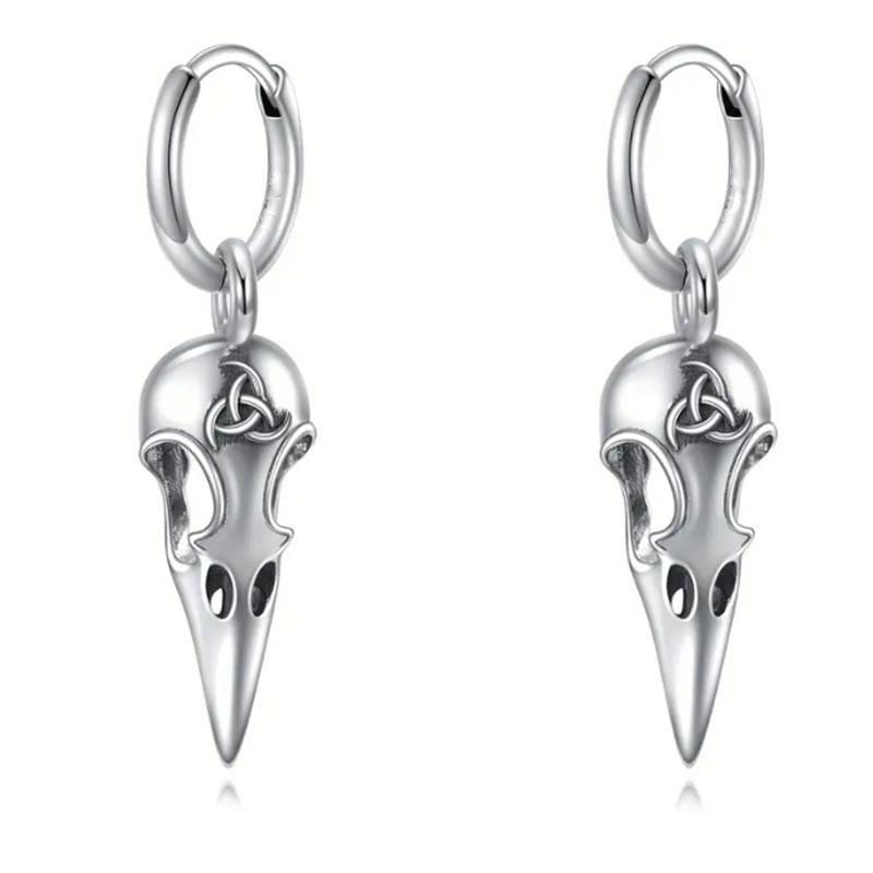 1 pair of Women s earrings explosive stainless steel crow skull pendant Men s long money pendant punk titanium steel jewelry per
1 pair of Women s earrings explosive stainless steel crow skull pendant Men s long money pendant punk titanium steel jewelry per