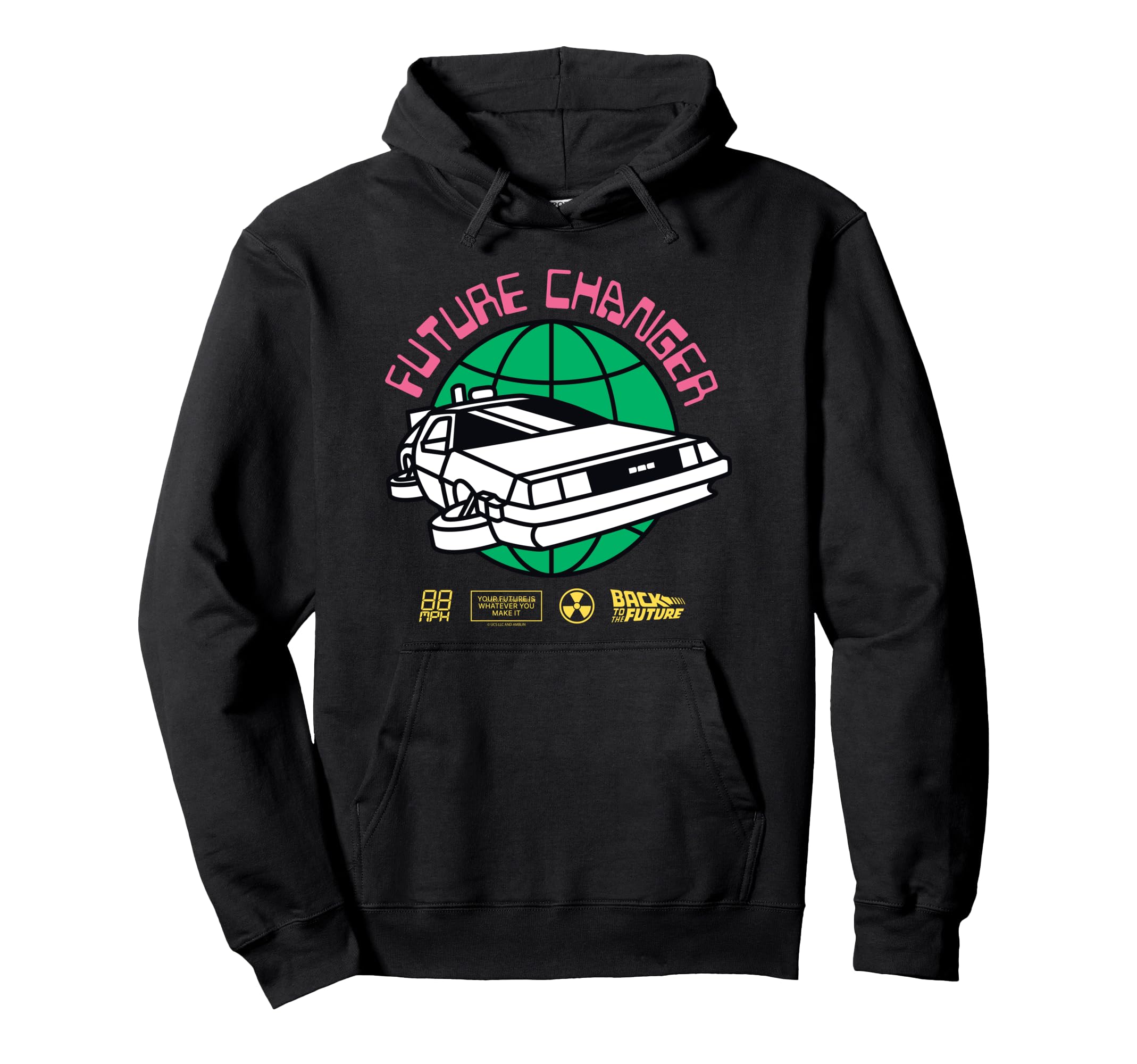 Back to the Future Globe Future Changer Time Machine Retro Hoodie
Back to the Future Globe Future Changer Time Machine Retro Hoodie