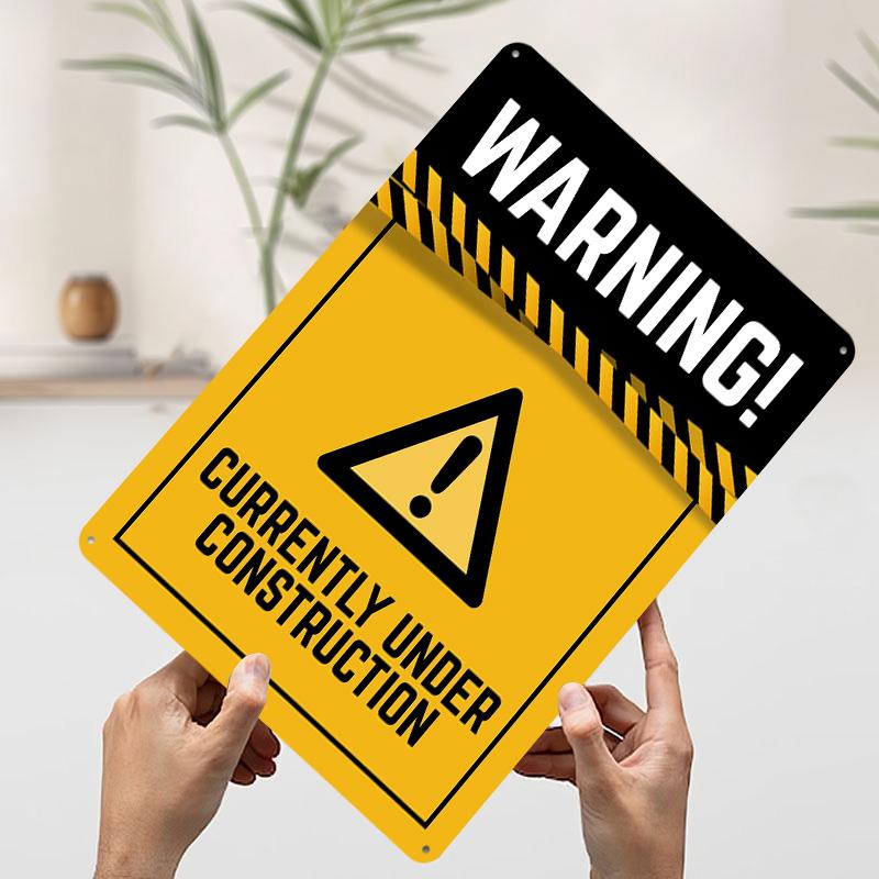 Warning Currently Under Construction Sign Tinplate Poster Customized Wall Art Vintage Retro Metal Signs for Room Ornaments Home 7.9x11.8In(20x30cm)
Warning Currently Under Construction Sign Tinplate Poster Customized Wall Art Vintage Retro Metal Signs for Room Ornaments Home 7.9x11.8In(20x30cm)