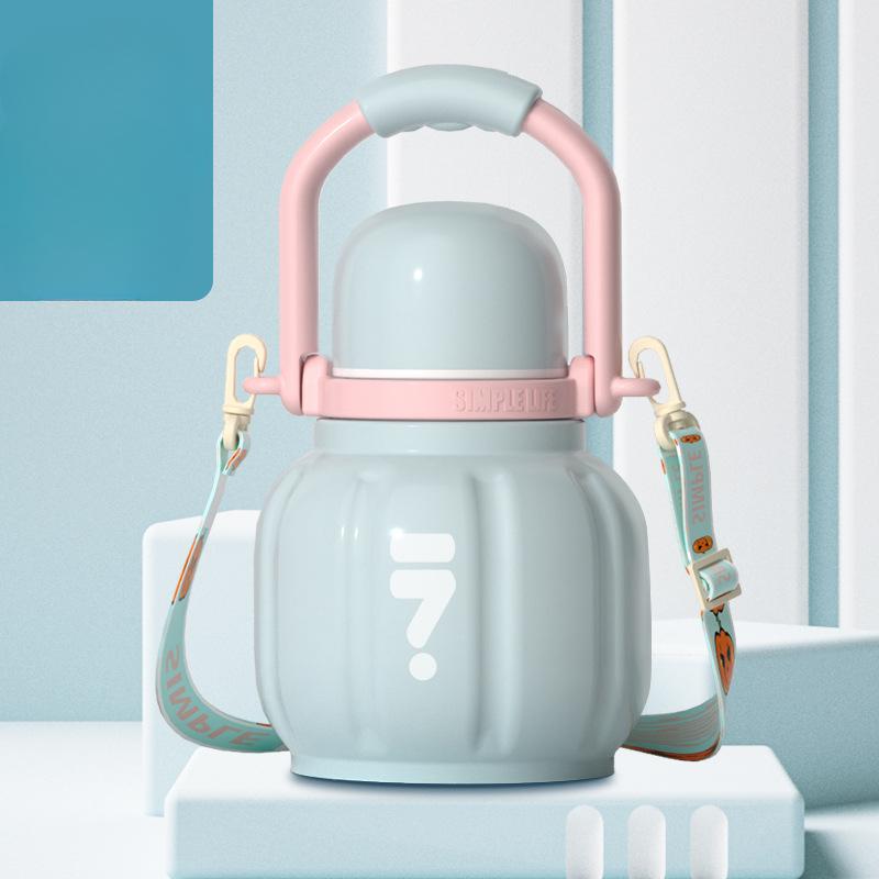 Новая термокружка-тыква, высококачественная нержавеющая стальная кружка с ручкой для улицы, простая двойная кружка для питья 480ML
Новая термокружка-тыква, высококачественная нержавеющая стальная кружка с ручкой для улицы, простая двойная кружка для питья 480ML