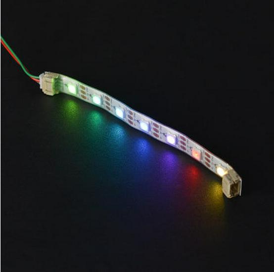 WS2812 RGB LED Strip (7 LEDs) - Programmable Ambient Light
WS2812 RGB LED Strip (7 LEDs) - Programmable Ambient Light
