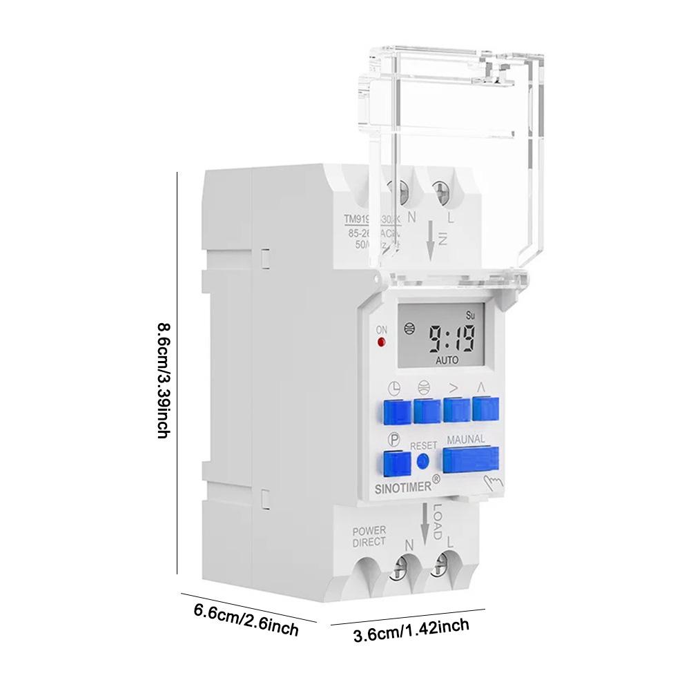 Wide Voltage 85-265V AC Latitude Switch 16A 30A Digital Astronomical Timer Switch Sunrise and Sunset in Latitude and Longitude
Wide Voltage 85-265V AC Latitude Switch 16A 30A Digital Astronomical Timer Switch Sunrise and Sunset in Latitude and Longitude