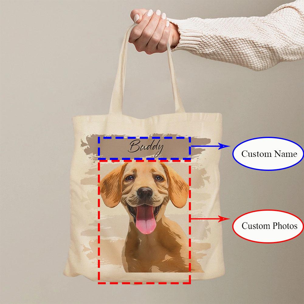 Unique Pet Photo Art Tote Custom Dog Cat Portrait Bag Lovely Pet Lover Gift Fashionable Eco Friendly Shopper Lightweight Shopper 30X32cm
Unique Pet Photo Art Tote Custom Dog Cat Portrait Bag Lovely Pet Lover Gift Fashionable Eco Friendly Shopper Lightweight Shopper 30X32cm