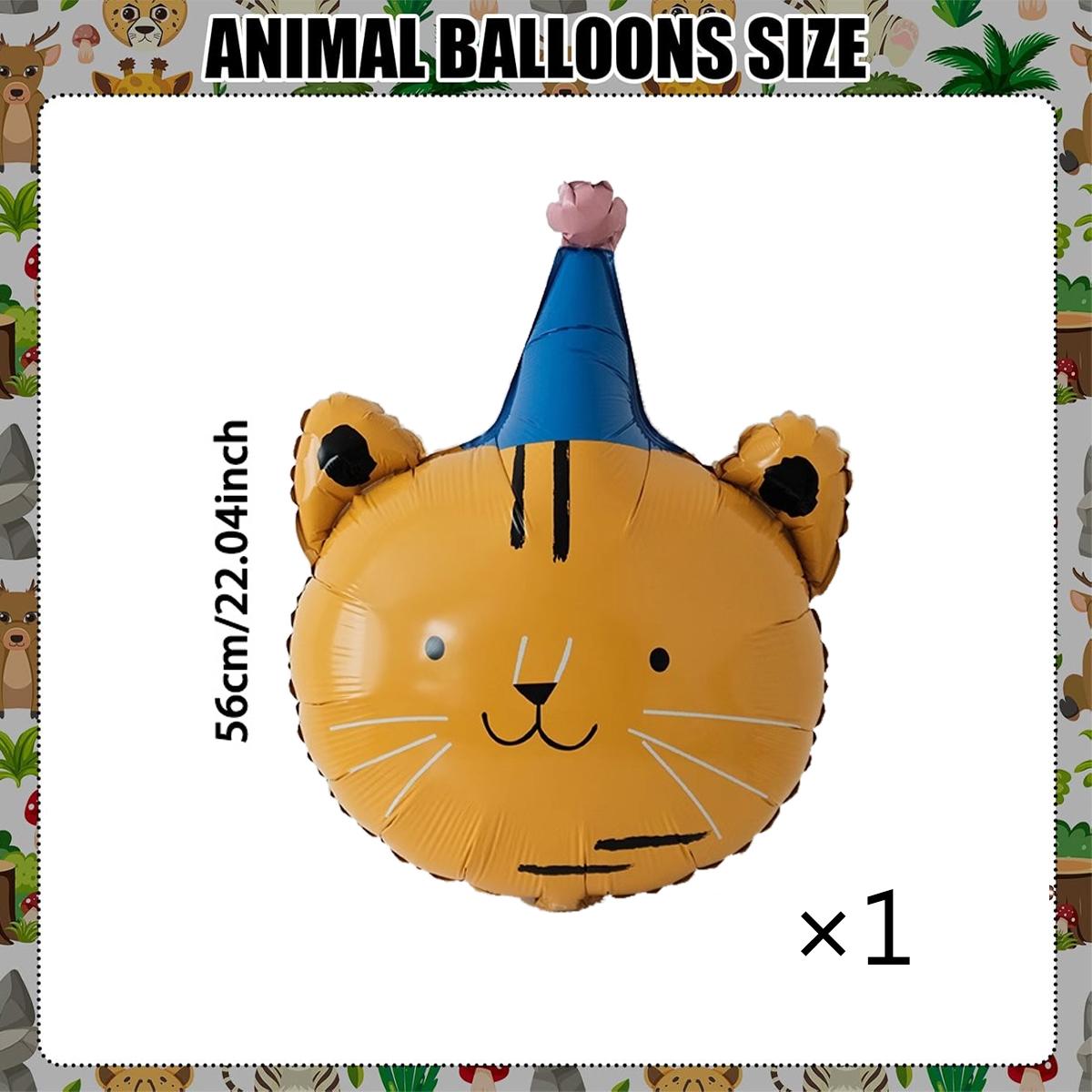 1/4pcs Circus Hat Cartoon Animal Theme Balloon Bear Lion Aluminum Foil Balloon Monkey Tiger Happy Birthday Party Decor Other
1/4pcs Circus Hat Cartoon Animal Theme Balloon Bear Lion Aluminum Foil Balloon Monkey Tiger Happy Birthday Party Decor Other