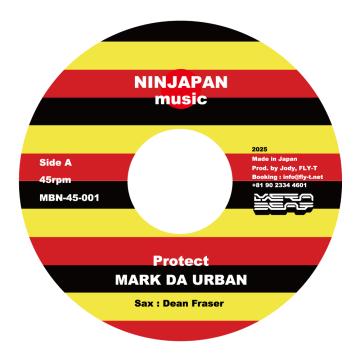 7inch Record MARK DA URBAN Protect Dub Wise Version MBN45001 Ninjapan Music 2025 Japan Reggae Ska Dub
7inch Record MARK DA URBAN Protect Dub Wise Version MBN45001 Ninjapan Music 2025 Japan Reggae Ska Dub