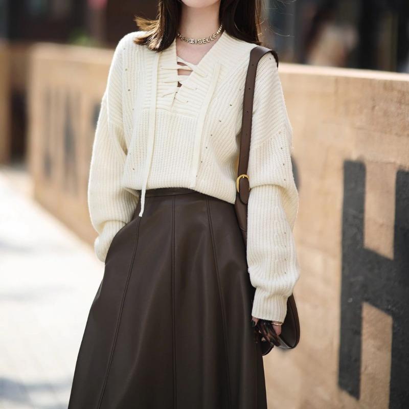 Lazy wind sweater women s autumn and winter new models with high-end loose inner pullover knitted sweater top one size fits all
Lazy wind sweater women s autumn and winter new models with high-end loose inner pullover knitted sweater top one size fits all