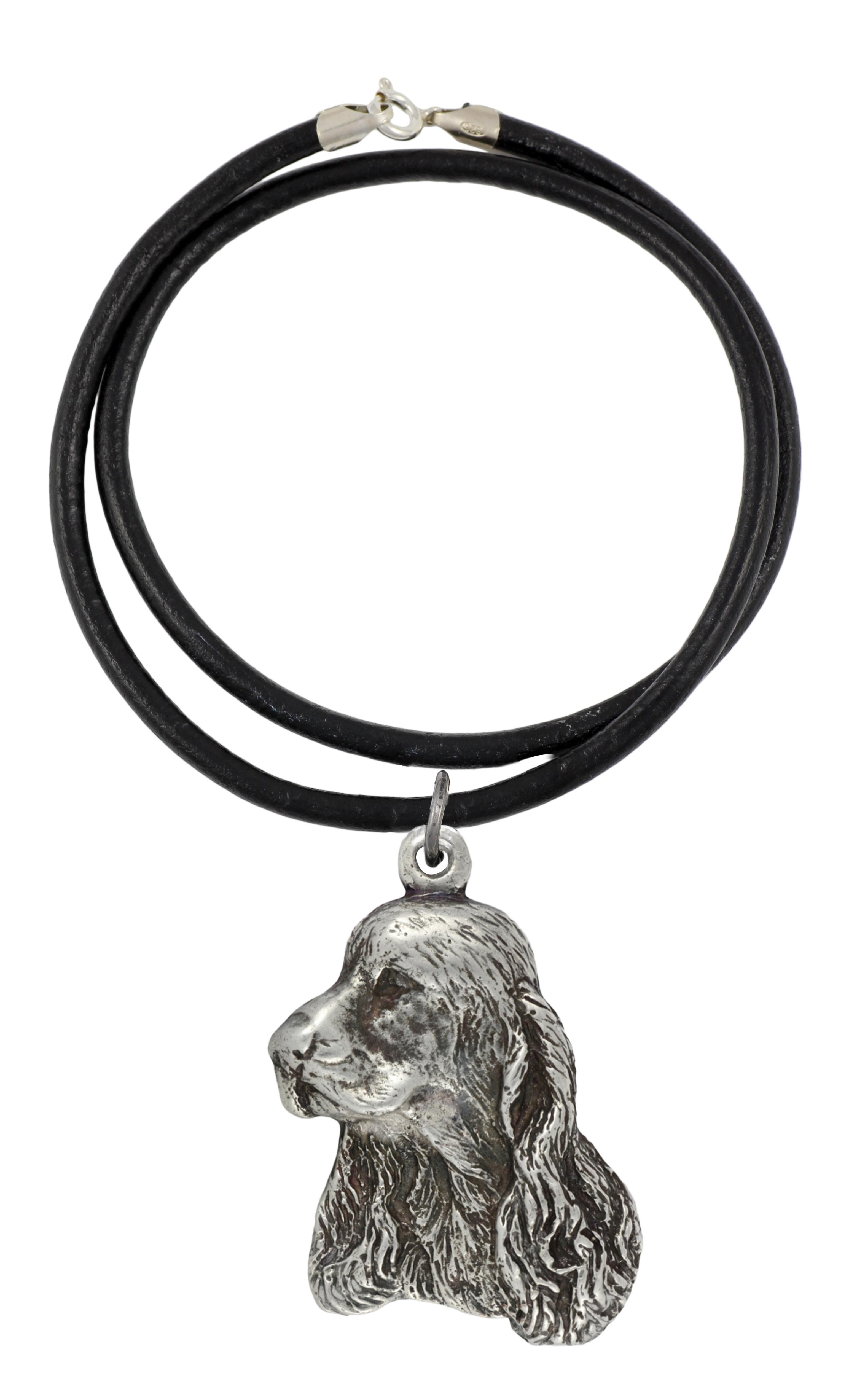 English Cocker Spaniel - Necklace with dog, silver-plated pendant for dog fan, unique jewelry by Art-Dog brand срібний
English Cocker Spaniel - Necklace with dog, silver-plated pendant for dog fan, unique jewelry by Art-Dog brand срібний