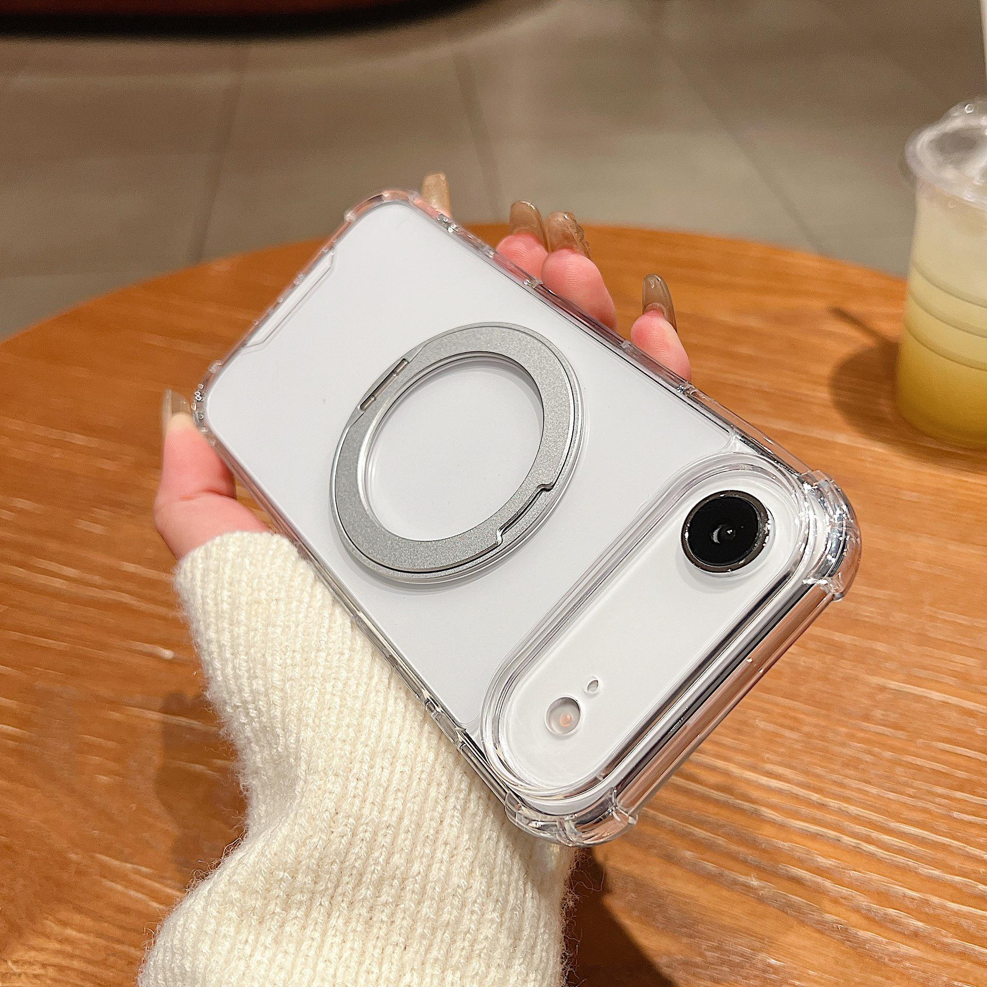 Transparent Acrylic Phone Case with Magnetic Bracket for iPhone 17 Pro Max - Four-Corner Anti-Drop Protection iPhone 14 Pro Max
Transparent Acrylic Phone Case with Magnetic Bracket for iPhone 17 Pro Max - Four-Corner Anti-Drop Protection iPhone 14 Pro Max