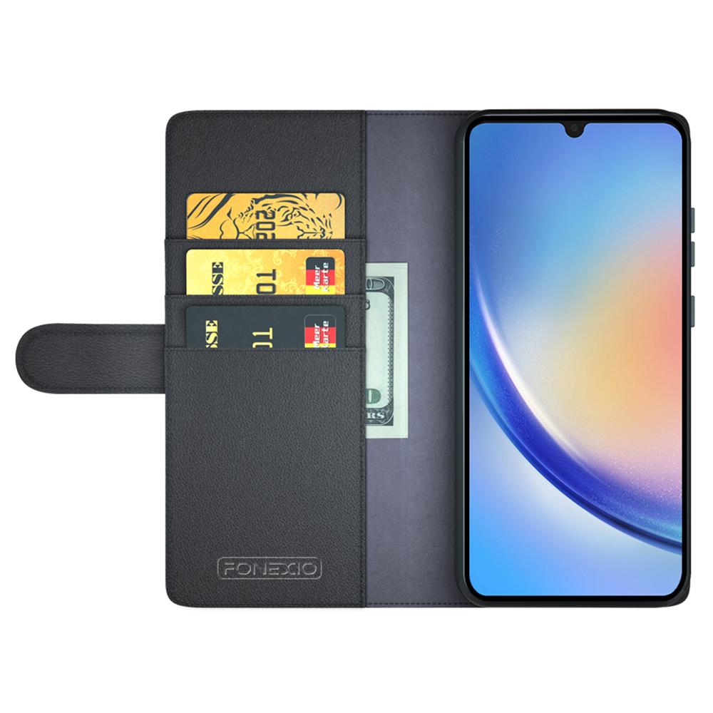 For Samsung Galaxy A34 5G Case Genuine Split Leather Phone Cover with Wallet Stand Black
For Samsung Galaxy A34 5G Case Genuine Split Leather Phone Cover with Wallet Stand Black