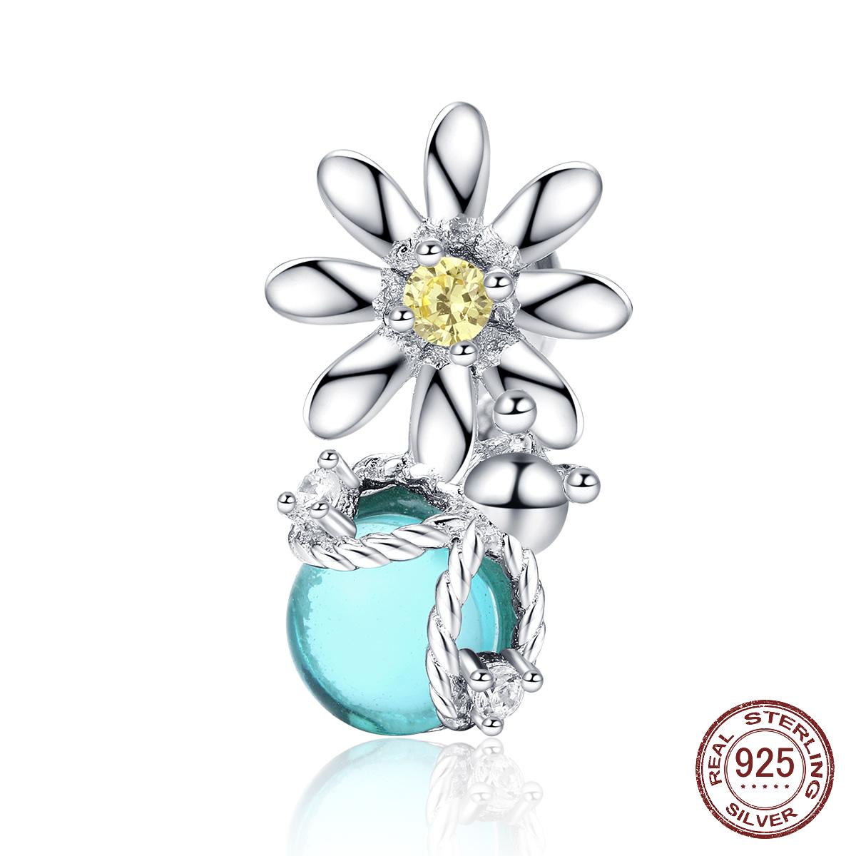 925 Стерлинг Серебряный шарм для оригинальных женщин Браслет Дейзи и Светлячок Дизайн ювелирных изделий бисерОм Accessoreis 
925 Стерлинг Серебряный шарм для оригинальных женщин Браслет Дейзи и Светлячок Дизайн ювелирных изделий бисерОм Accessoreis