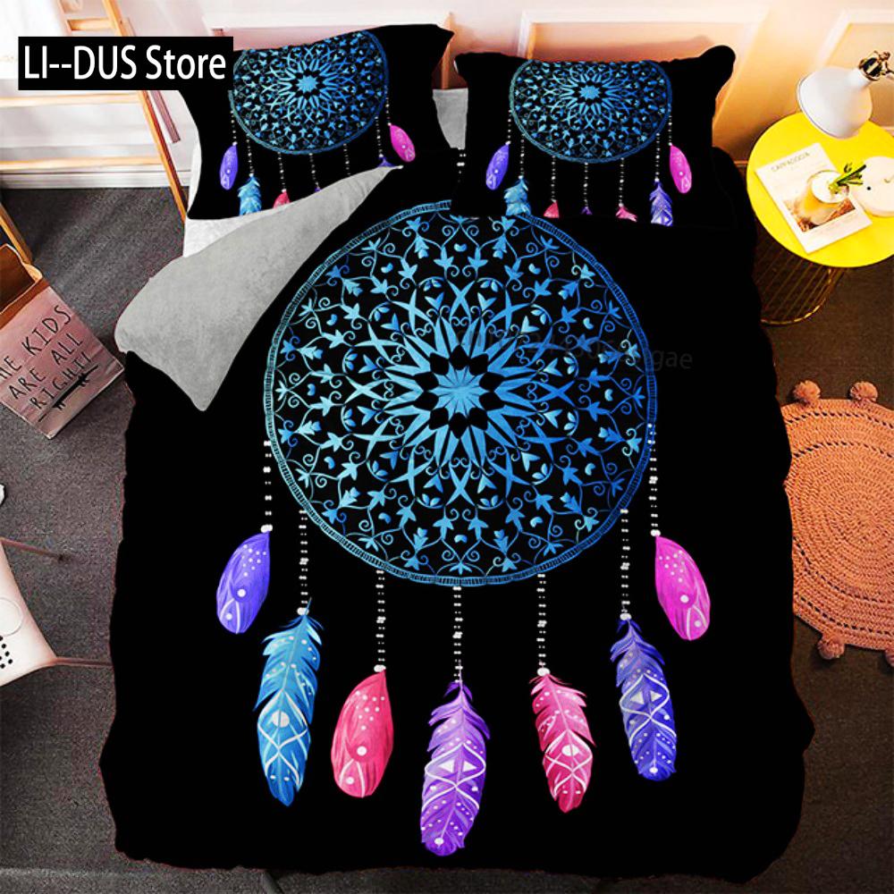 Bohemian Dream Bedding Set King Queen Size Colorful Catcher Duvet Cover Set With Pillowcase Polyester Bed Linen For Teens Girls EU single(135x200cm)
Bohemian Dream Bedding Set King Queen Size Colorful Catcher Duvet Cover Set With Pillowcase Polyester Bed Linen For Teens Girls EU single(135x200cm)