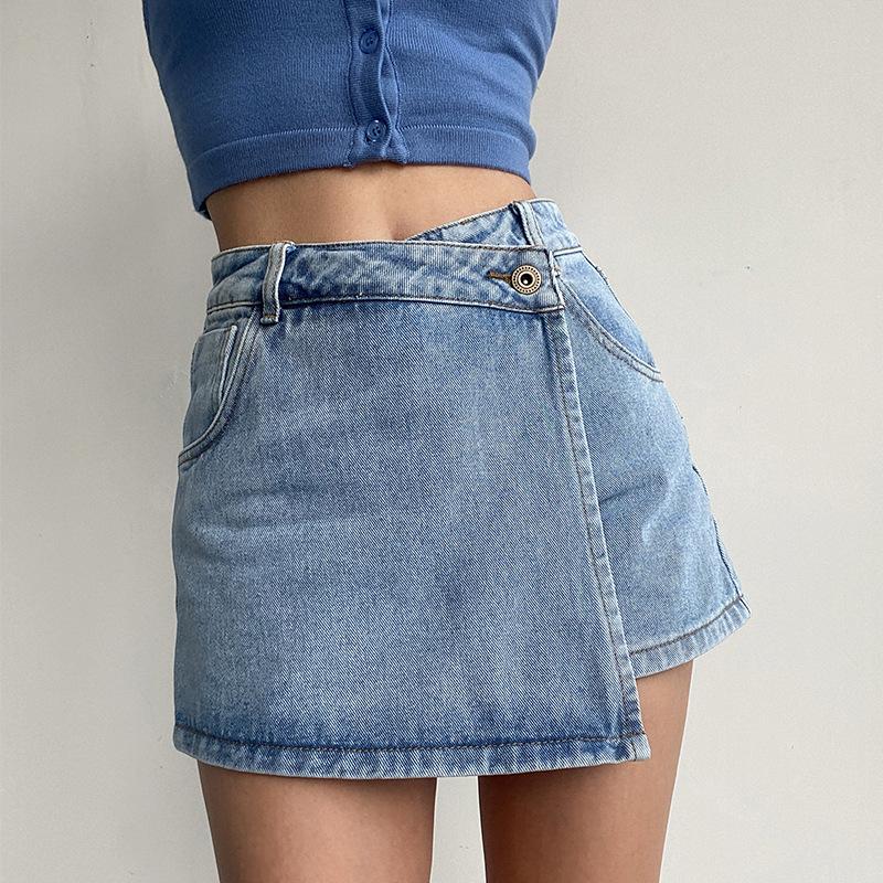 Women s Irregular Denim Midi Skirt: Summer High Waist, Slimming A-Line, Anti-Exposure Design Medium джинсовий/синій
Women s Irregular Denim Midi Skirt: Summer High Waist, Slimming A-Line, Anti-Exposure Design Medium джинсовий/синій