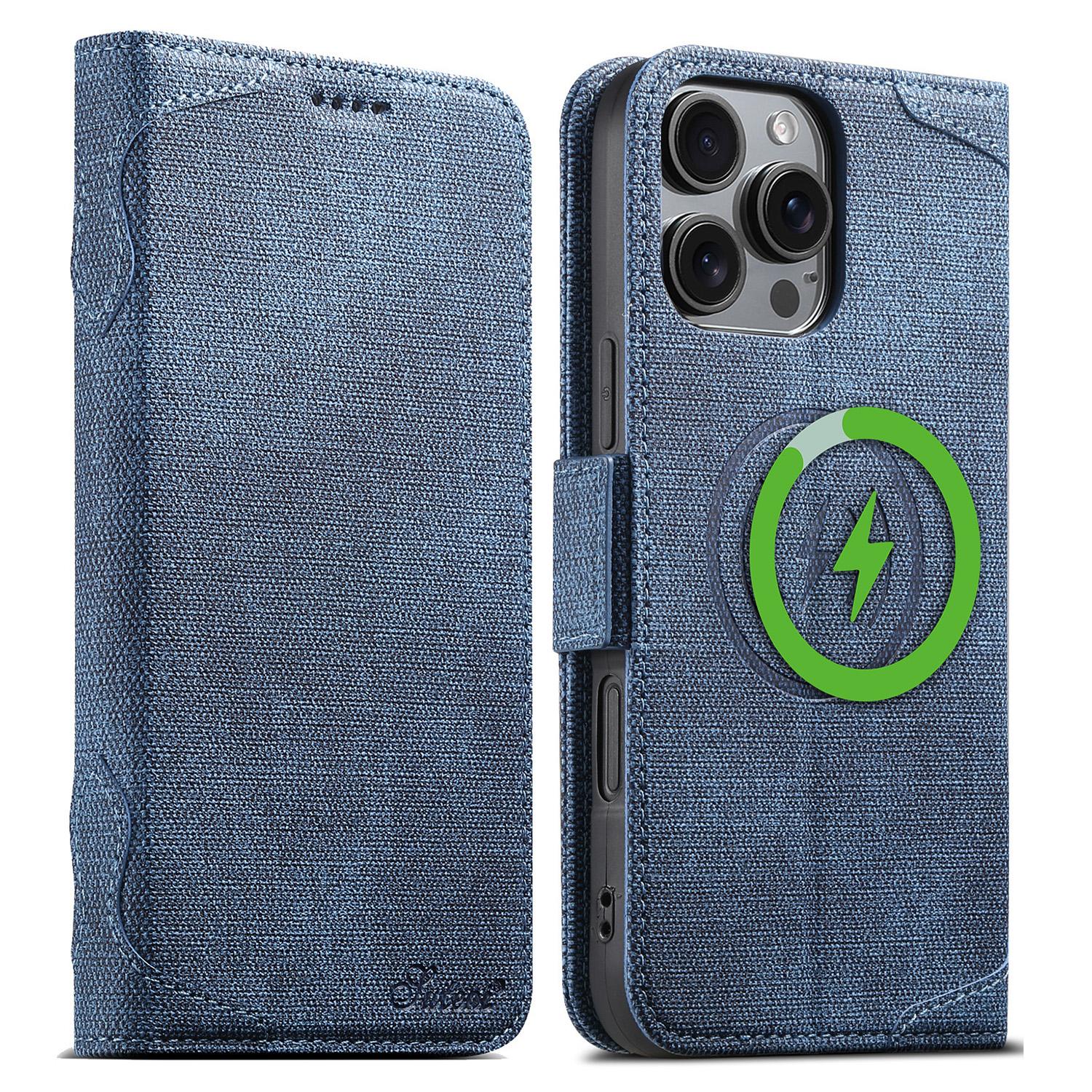 For iPhone 16 Pro Case Compatible with MagSafe Litchi Texture Leather Wallet Phone Cover Blue
For iPhone 16 Pro Case Compatible with MagSafe Litchi Texture Leather Wallet Phone Cover Blue