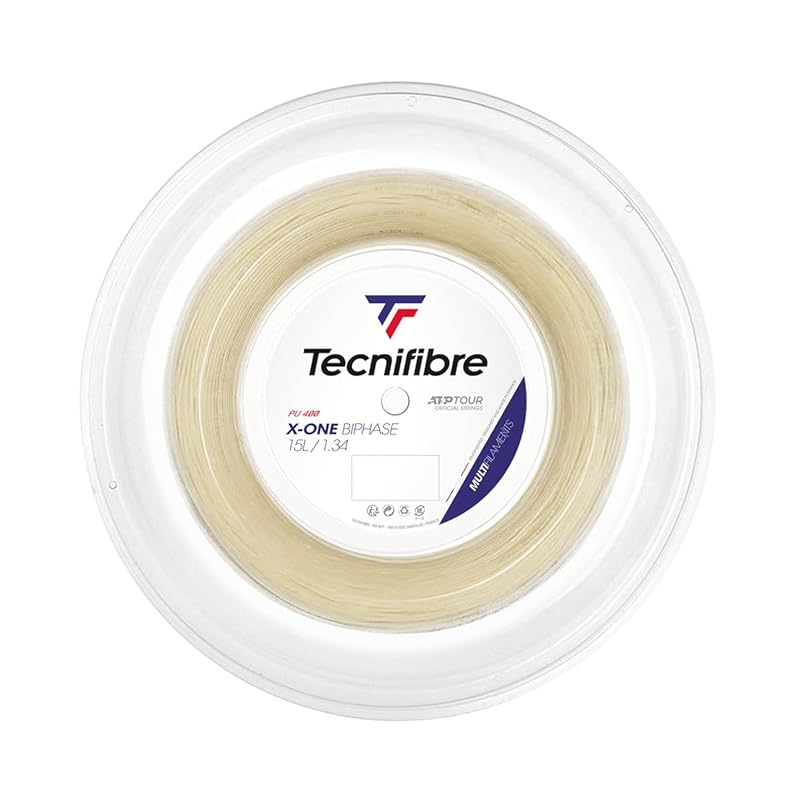 Tecnifibre X-ONE BIPHASE (124/130/134) 200m Roll Tennis Multifilament String, Gauge: 1.34mm (TFR203)
Tecnifibre X-ONE BIPHASE (124/130/134) 200m Roll Tennis Multifilament String, Gauge: 1.34mm (TFR203)