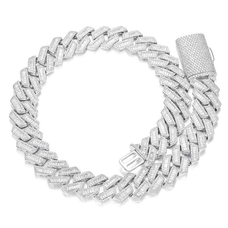 Trendy 20mm Rhombus Cuban Chain Necklace with Square & Round Zircon Bracelet 8 inch (20cm) платиновый
Trendy 20mm Rhombus Cuban Chain Necklace with Square & Round Zircon Bracelet 8 inch (20cm) платиновый