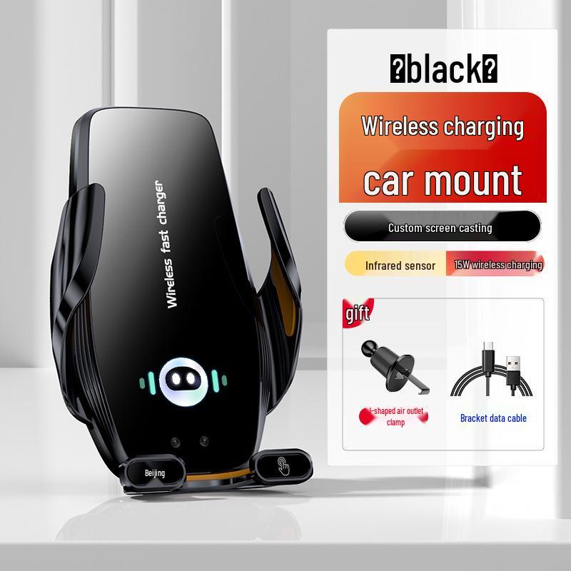 BK15-A Black Infrared Car Mount with Fast Wireless Charging and Screen Mirroring Capabilities
BK15-A Black Infrared Car Mount with Fast Wireless Charging and Screen Mirroring Capabilities
