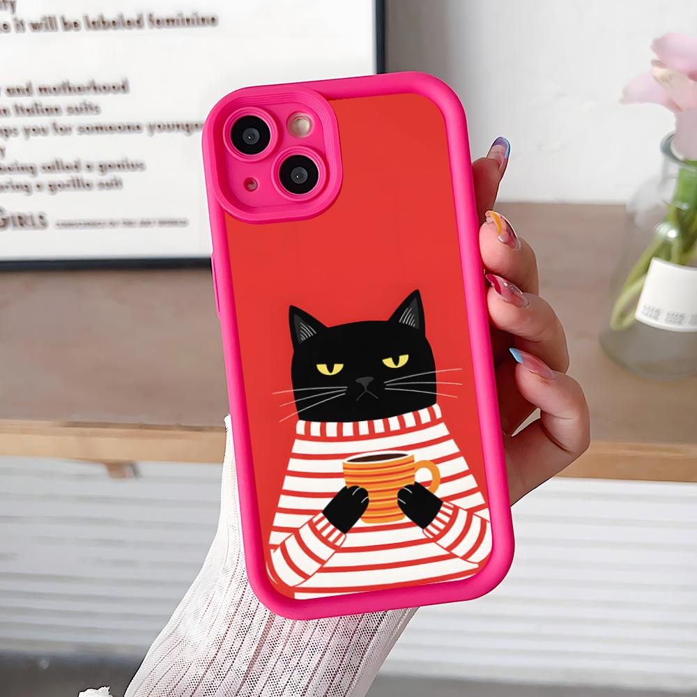 Cute Coffee Cat Thicken TPU Mobile Phone Case for iPhone 17 16 15 14 13 12 11 Air Pro Max Plus Colorful Cover iPhone 11
Cute Coffee Cat Thicken TPU Mobile Phone Case for iPhone 17 16 15 14 13 12 11 Air Pro Max Plus Colorful Cover iPhone 11