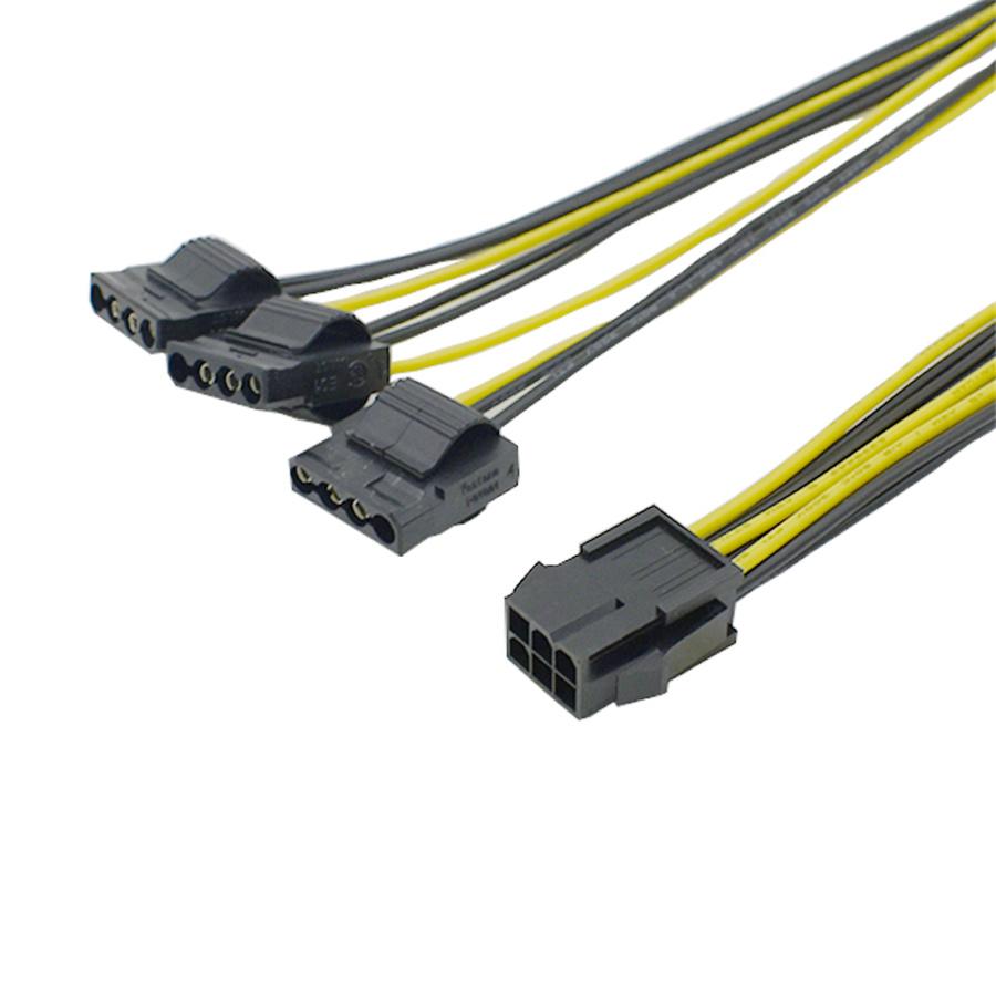 Новый кабель-разветвитель питания для видеокарты 2x PCIe 6Pin (мама) на 3 Molex IDE 4Pin
Новый кабель-разветвитель питания для видеокарты 2x PCIe 6Pin (мама) на 3 Molex IDE 4Pin