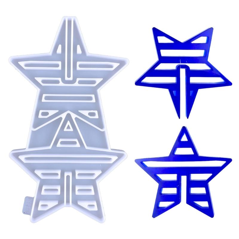 Подставка под стакан в виде пентаграммы из силиконовой смолы, форма из эпоксидной смолы в виде звезды для литья, домашний декор своими руками, форма для подставки под стакан в виде настольного украшения
Подставка под стакан в виде пентаграммы из силиконовой смолы, форма из эпоксидной смолы в виде звезды для литья, домашний декор своими руками, форма для подставки под стакан в виде настольного украшения