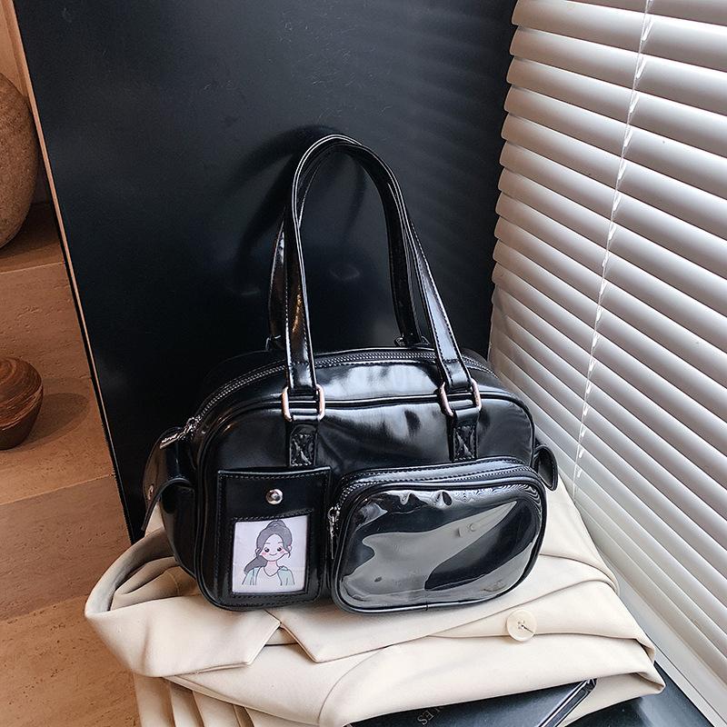 Летняя новая модная сумка для боулинга, сумка подмышку, персонализированная сумка-тоут, сумка на плечо, рюкзак чёрный
Летняя новая модная сумка для боулинга, сумка подмышку, персонализированная сумка-тоут, сумка на плечо, рюкзак чёрный