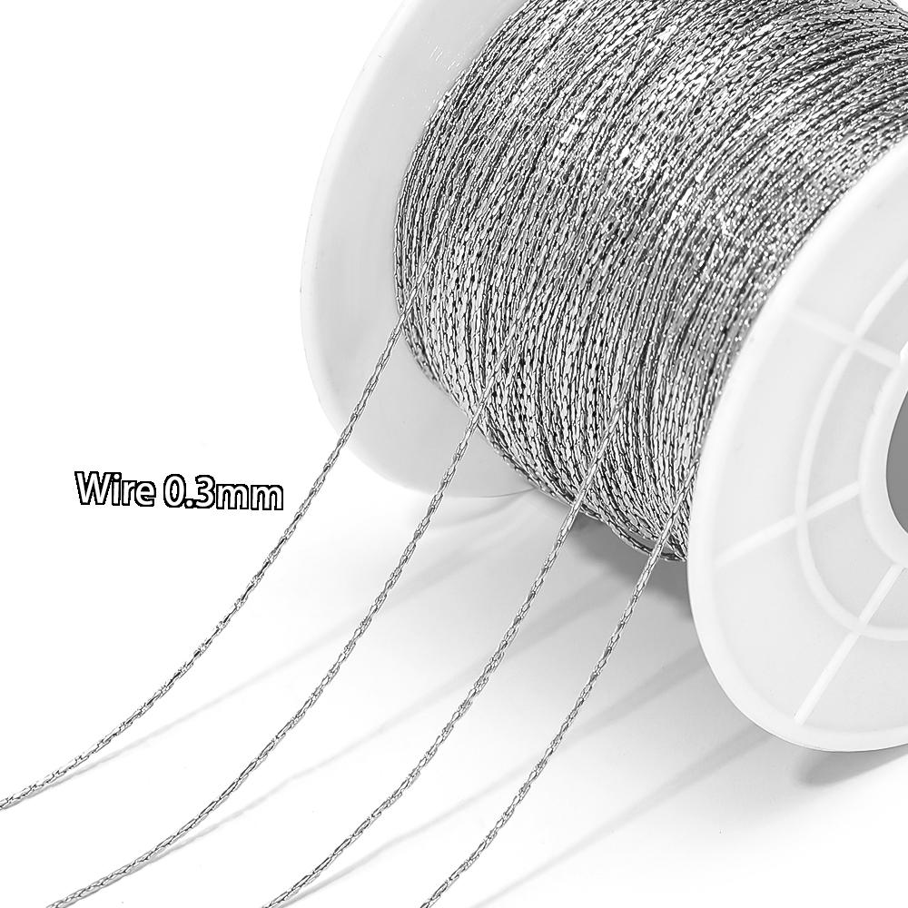 5 Meters Stainless Steel Gold Wire 0.3mm 0.4mm 0.5mm Thin Chain Bulk for Bracelets Chain Necklace DIY Jewelry Making Accessories
5 Meters Stainless Steel Gold Wire 0.3mm 0.4mm 0.5mm Thin Chain Bulk for Bracelets Chain Necklace DIY Jewelry Making Accessories