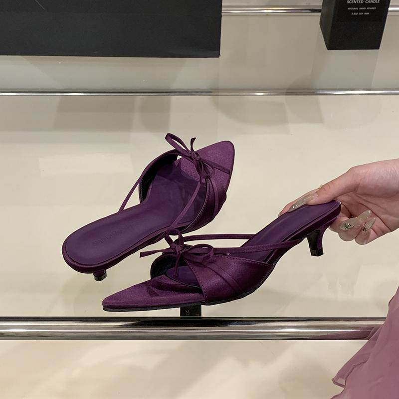 Летние шлепанцы женские на низком каблуке, модные, с бабочкой, женские, уличный стиль, для платья, шлепанцы-слайдеры, сандалии 35 фиолетовый
Летние шлепанцы женские на низком каблуке, модные, с бабочкой, женские, уличный стиль, для платья, шлепанцы-слайдеры, сандалии 35 фиолетовый