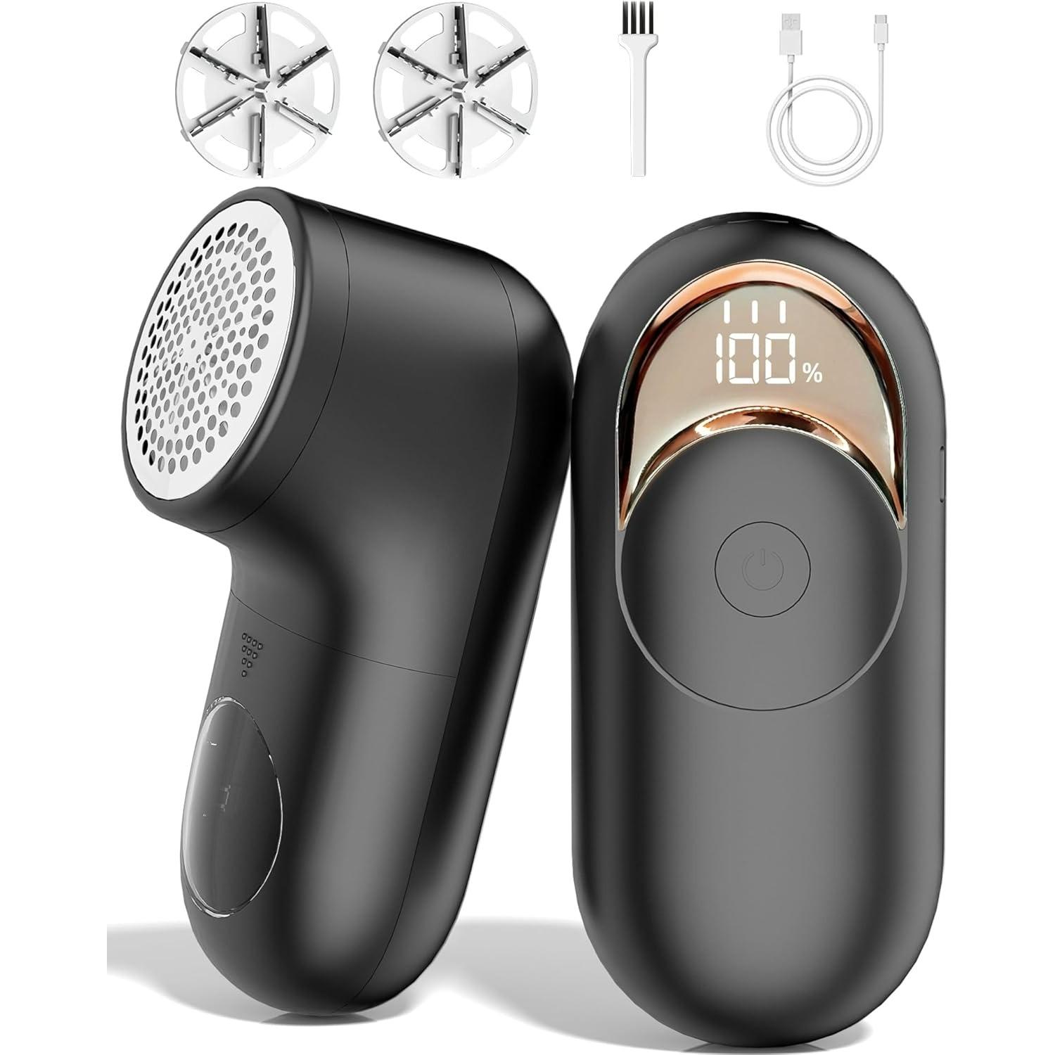 Lint Remover, Bobble Remover for Clothes, Rechargeable Fabric Shaver with LED Display & 3 Speeds, Effectively Sweater Defuzzer Remove Fluff, Lint чёрный
Lint Remover, Bobble Remover for Clothes, Rechargeable Fabric Shaver with LED Display & 3 Speeds, Effectively Sweater Defuzzer Remove Fluff, Lint чёрный