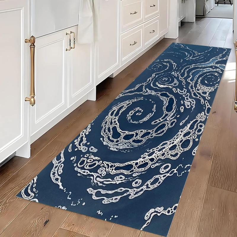 Blue Waves Surging on The Sea Surface Nordic Style Fluid Art Print Long Carpet Runner Kitchen Floor Mat Home Decor Rug 40X120CM
Blue Waves Surging on The Sea Surface Nordic Style Fluid Art Print Long Carpet Runner Kitchen Floor Mat Home Decor Rug 40X120CM