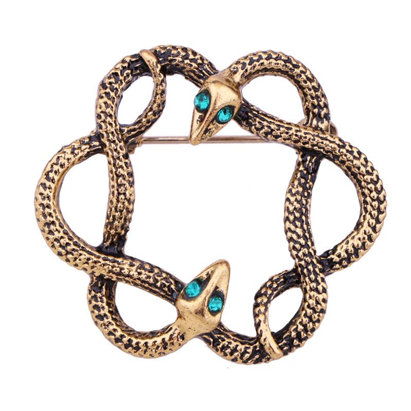 Classic Retro Snake Brooch: Unisex Double Snake Emblem for Jackets
Classic Retro Snake Brooch: Unisex Double Snake Emblem for Jackets