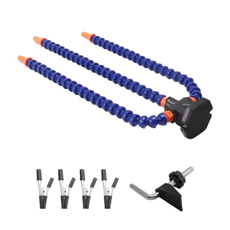 Fresh Bench Vise Work Bench Vise Welding Table With 3 Flexible Arms Soldering Iron Stand PCB Soldering Repair синій
Fresh Bench Vise Work Bench Vise Welding Table With 3 Flexible Arms Soldering Iron Stand PCB Soldering Repair синій