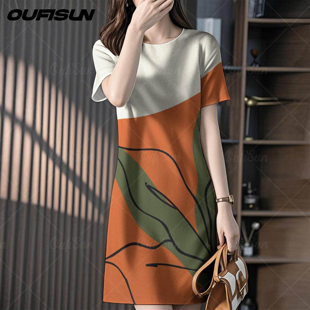 Платье с круглым вырезом и короткими рукавами, Модное платье в корейском стиле, Повседневное платье для офиса, Простое интеллектуальное платье деловой леди S
Платье с круглым вырезом и короткими рукавами, Модное платье в корейском стиле, Повседневное платье для офиса, Простое интеллектуальное платье деловой леди S