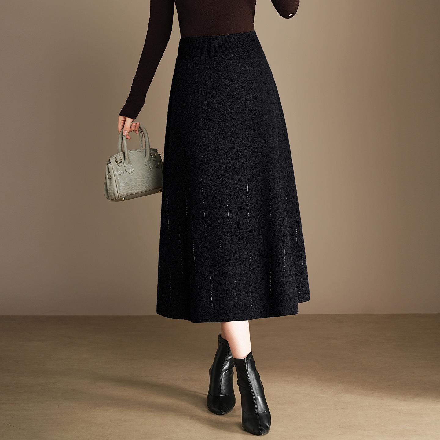 2026 Wool A-line Pleated Skirt with Rhinestone Detail for Women One Size чорний
2026 Wool A-line Pleated Skirt with Rhinestone Detail for Women One Size чорний