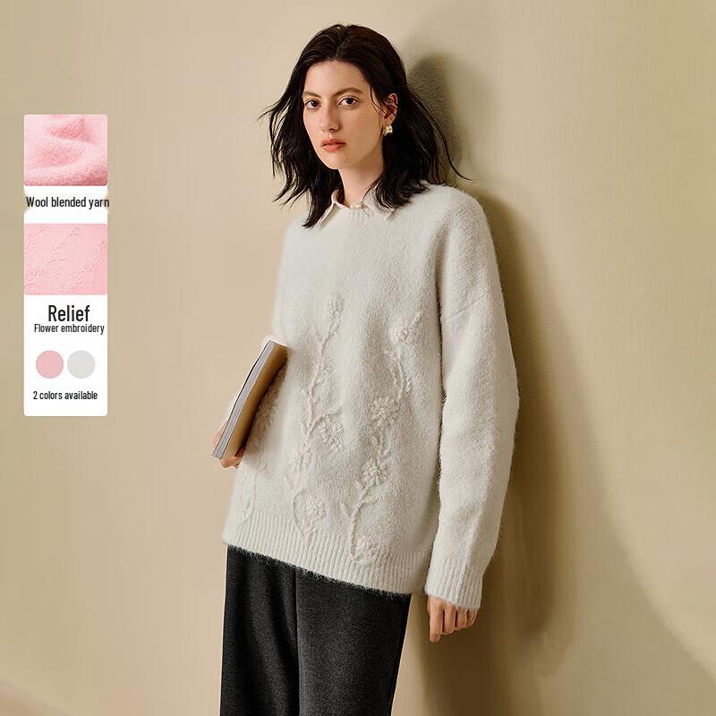 INMAN Women s Gentle Embossed Floral Embroidery Sweater XL
INMAN Women s Gentle Embossed Floral Embroidery Sweater XL