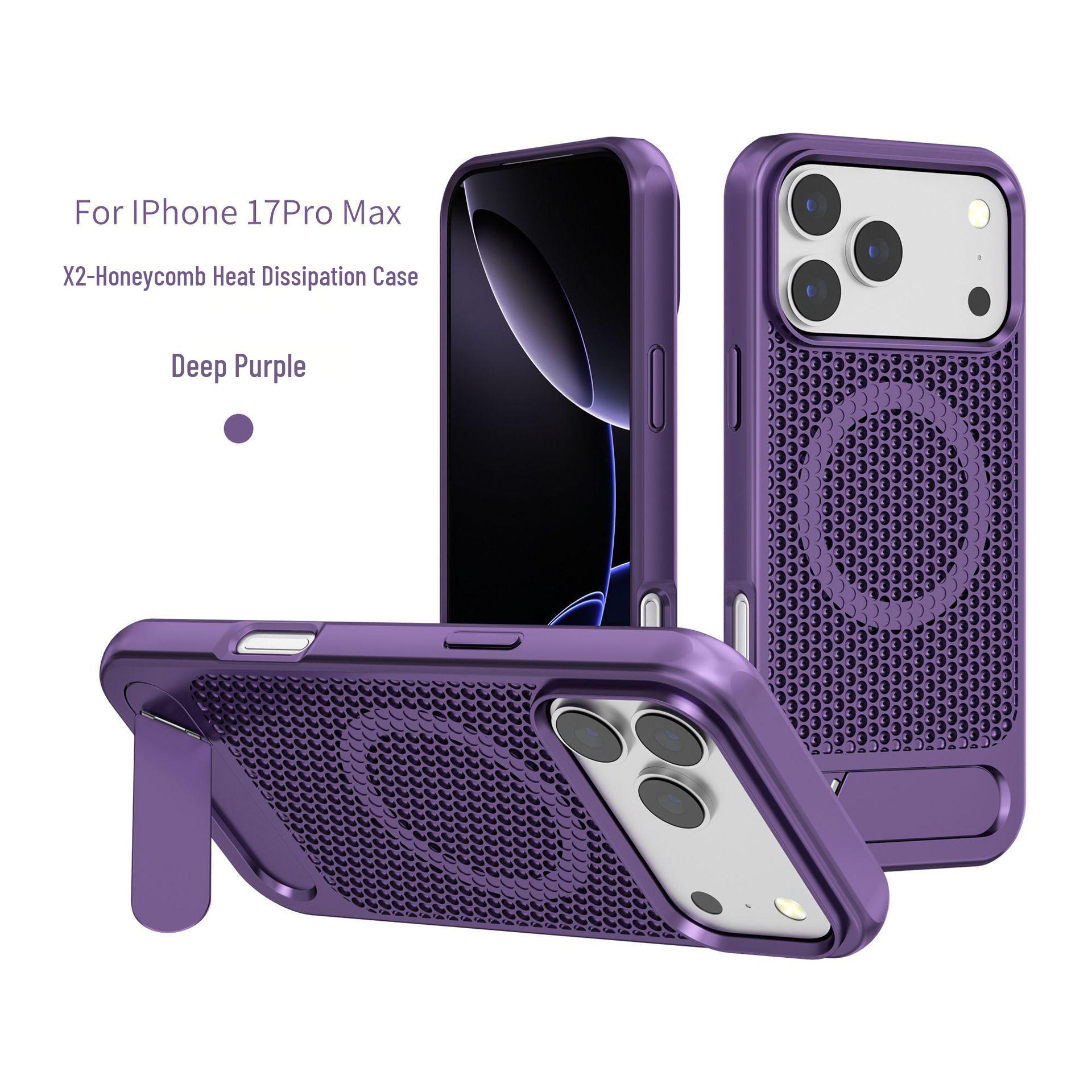 Apple 17 Pro Max Honeycomb Cooling Magnetic iPhone 16 Metal Bracket Protective Case iPhone 12/12 Pro
Apple 17 Pro Max Honeycomb Cooling Magnetic iPhone 16 Metal Bracket Protective Case iPhone 12/12 Pro