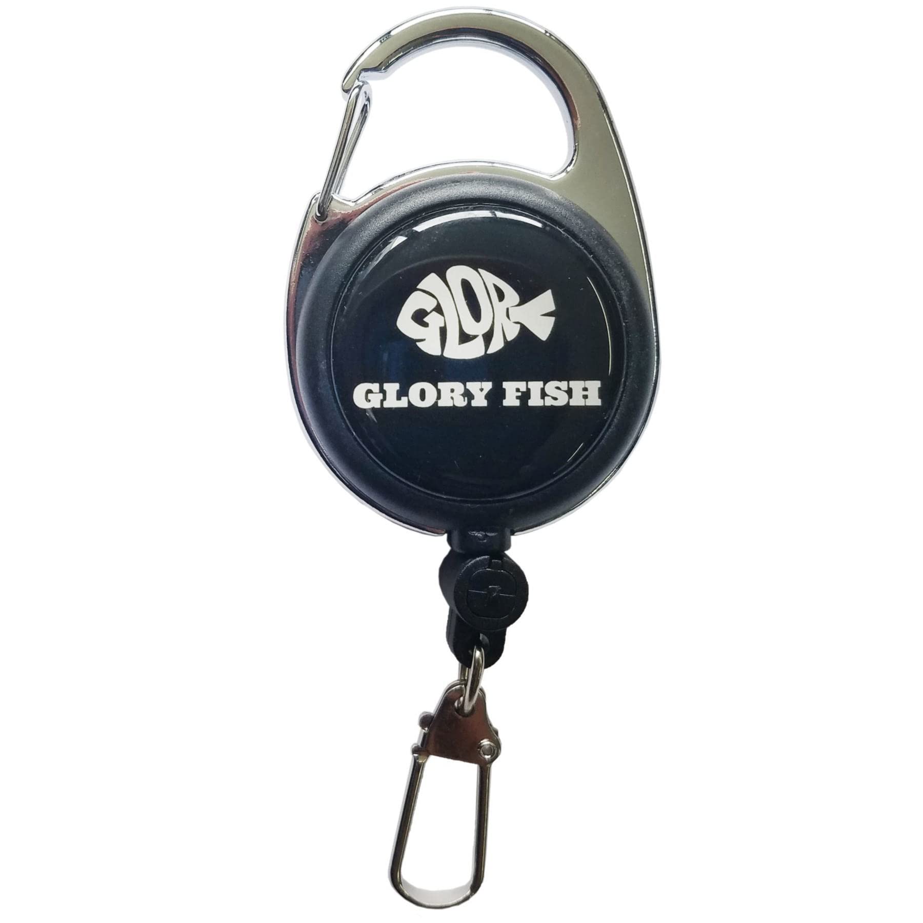Glory Fish CS-003 Carabiner Pin-on Reel with Measuring Tape, Black
Glory Fish CS-003 Carabiner Pin-on Reel with Measuring Tape, Black