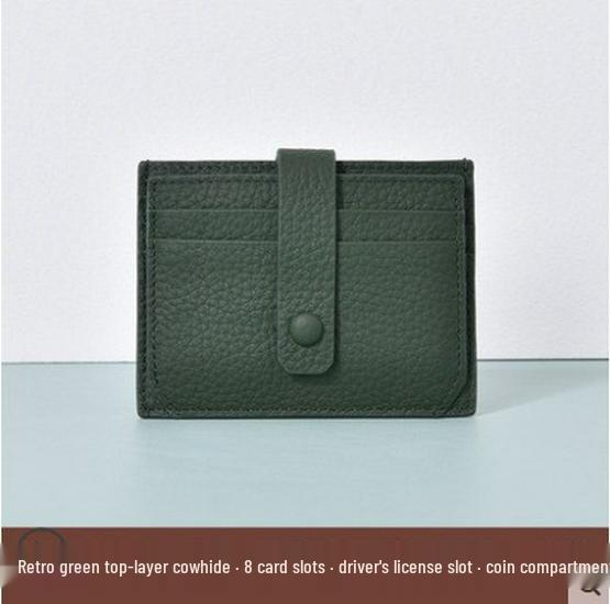 Women s Japanese-Korean Cowhide Leather Multi-Card Holder Wallet зелёный
Women s Japanese-Korean Cowhide Leather Multi-Card Holder Wallet зелёный
