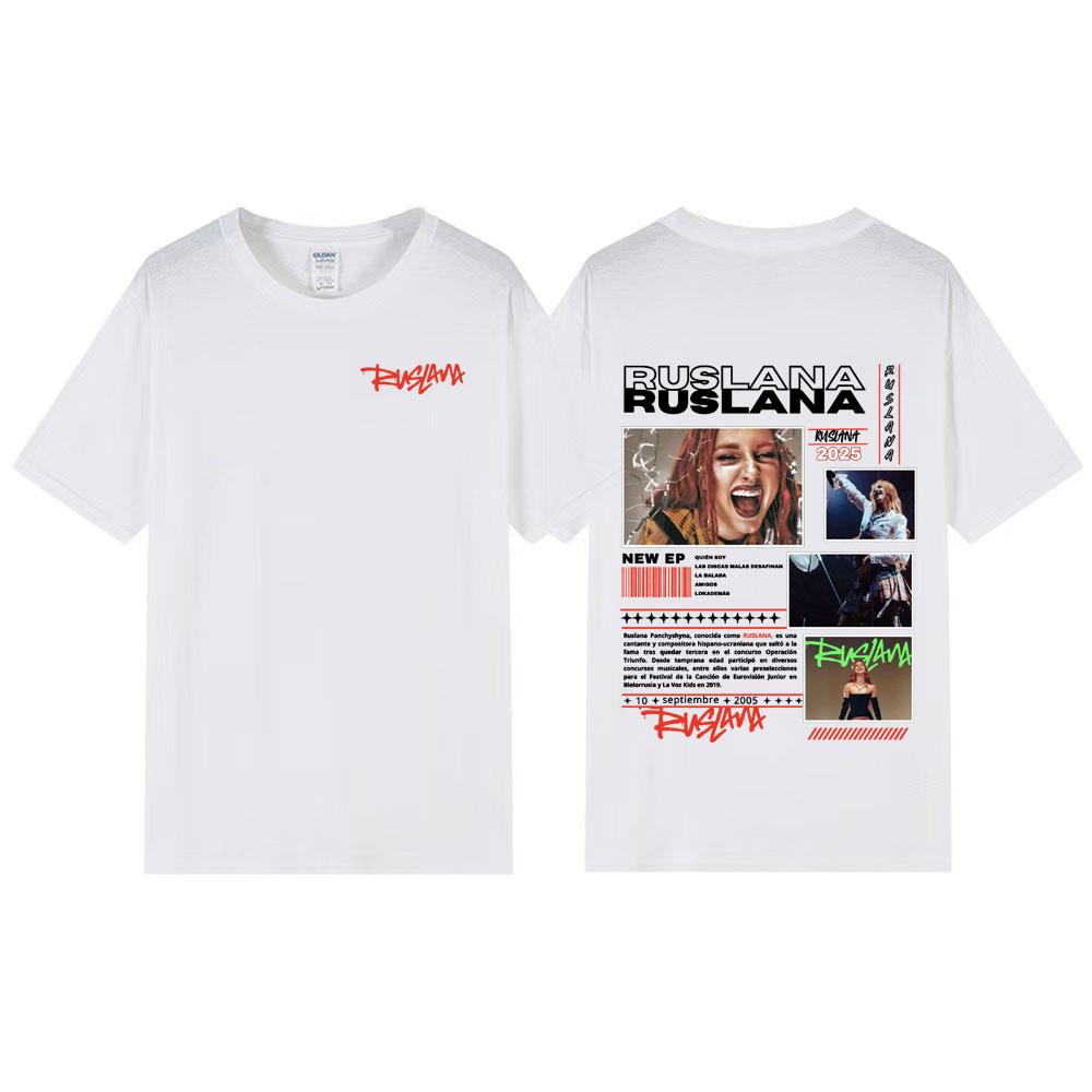 Singer Ruslana Album Tour 2026 Merch T Shirts Unisex Womens Clothing Fashion Aesthetic Gothic Tshirt Hip Hop Casual Cotton TShirt 4XL
Singer Ruslana Album Tour 2026 Merch T Shirts Unisex Womens Clothing Fashion Aesthetic Gothic Tshirt Hip Hop Casual Cotton TShirt 4XL